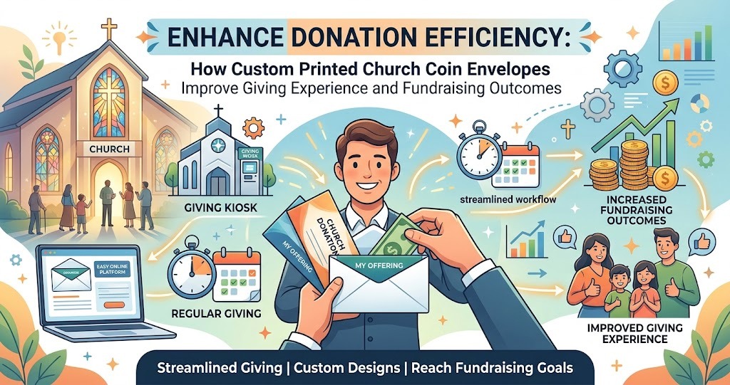Enhance Donation Efficiency: How Custom Printed Church Coin Envelopes Improve Giving Experience and Fundraising Outcomes